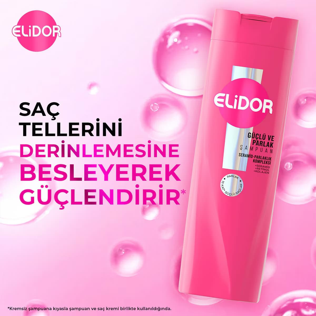 Elidor Şampuan Güçlü ve Parlak 325 ml 3