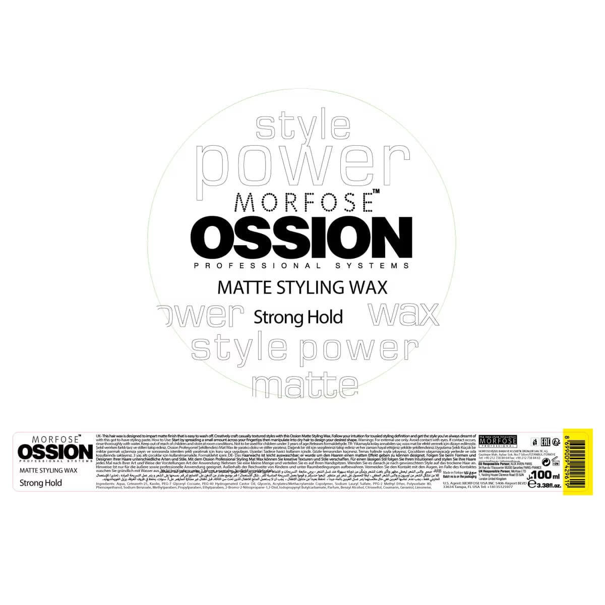 Morfose Ossion Mat Styling Wax 100 ml 5