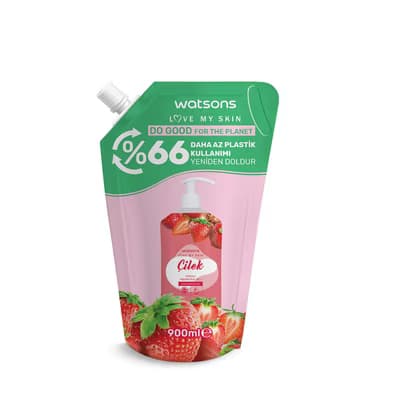 Watsons Kremsi Duş Jeli Çilek Refill 900 ml