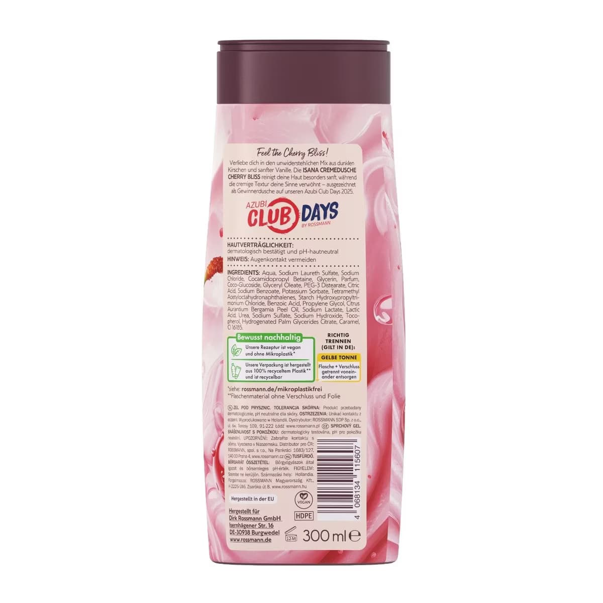 Isana Duş Jeli Cherry Bliss 300 ml 2