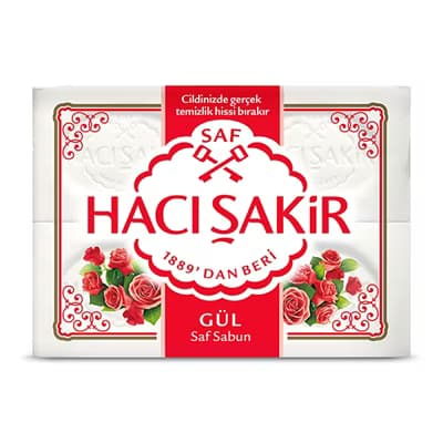 Hacı Şakir Gül Kalıp Sabun 150 gr x 4 - Gratis