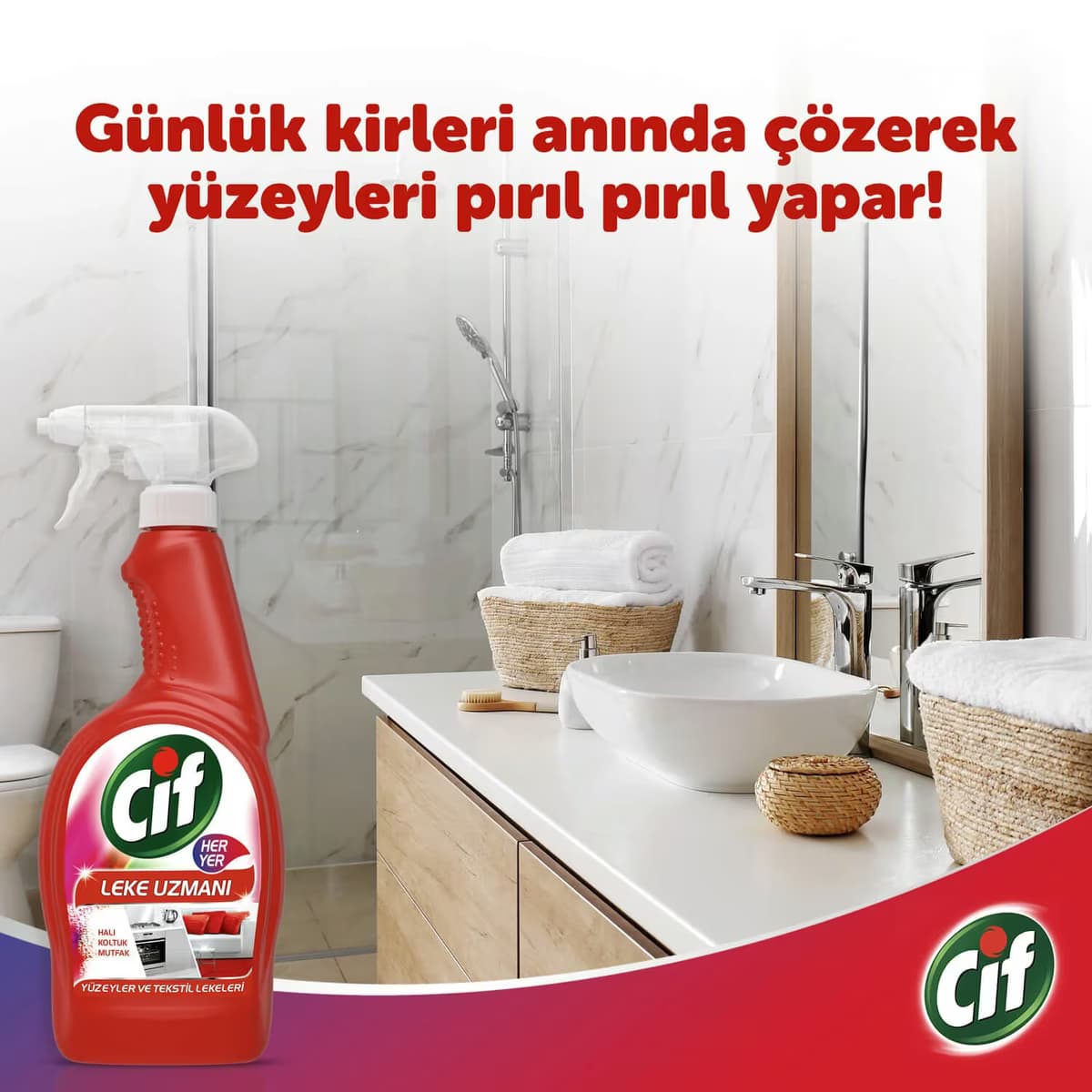 Cif Sprey Leke Uzmanı 750 ml 5