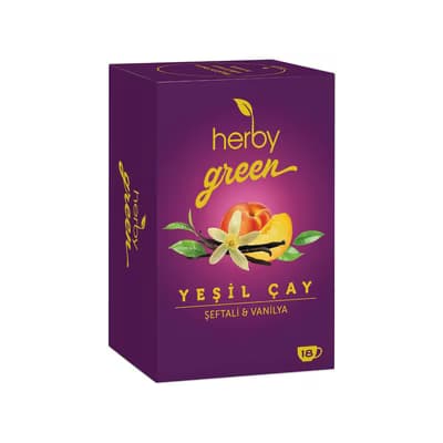 Herby Yeşil Çay Vanilya ve Şeftali 18'li