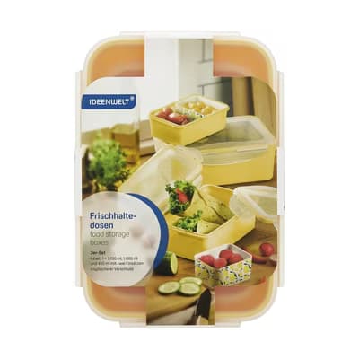 Ideenwelt Saklama Kabı Sarı 3'lü Set