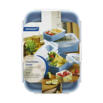 Ideenwelt Saklama Kabı Mavi 3'lü Set