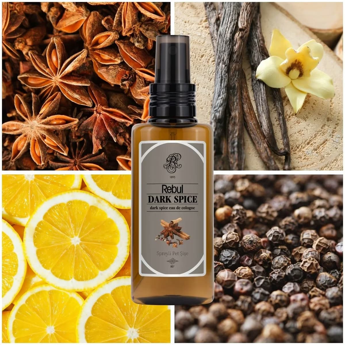 Rebul Kolonya Dark Spice, 125 ml 2