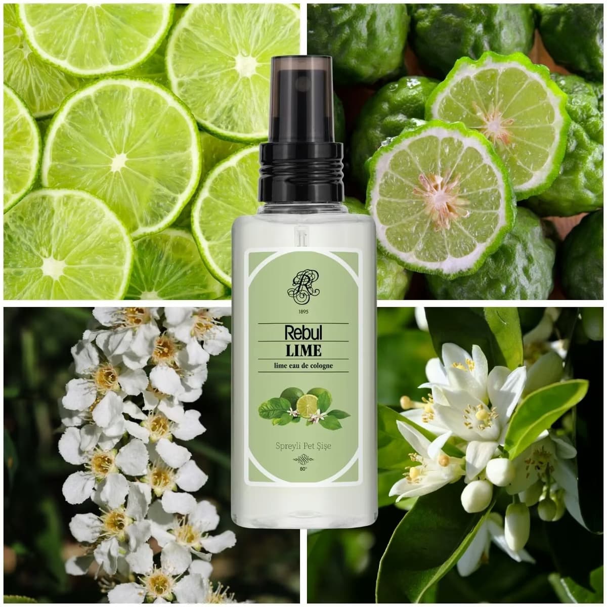 Rebul Kolonya Lime, 125 ml 2
