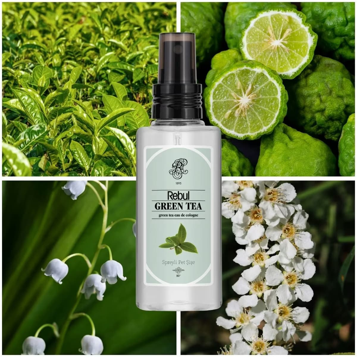 Rebul Kolonya Green Tea, 125 ml 2