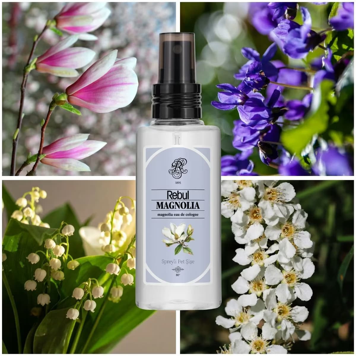 Rebul Kolonya Magnolia, 125 ml 2