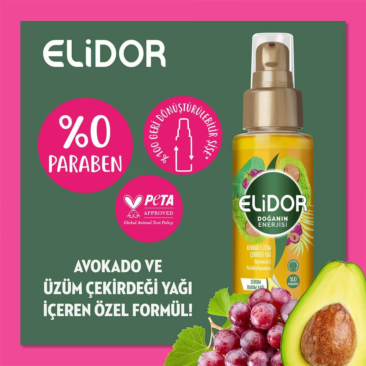 Elidor Saç Bakım Yağı Avokado 80 ml 4