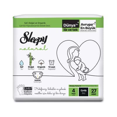Sleepy Bebek Bezi Jumbo 4 Beden Maxi 27'li