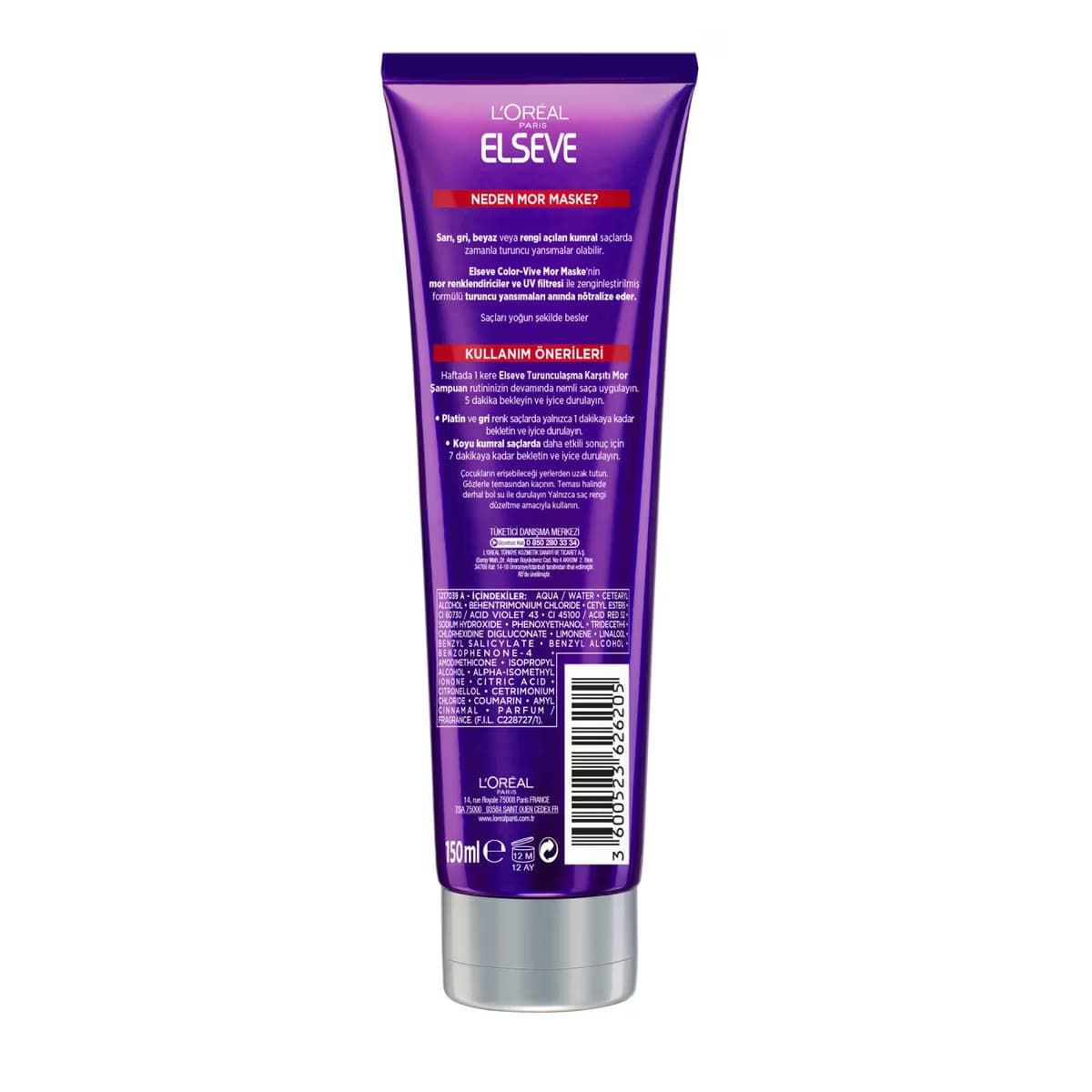 Elseve Mor Maske 150 ml 2