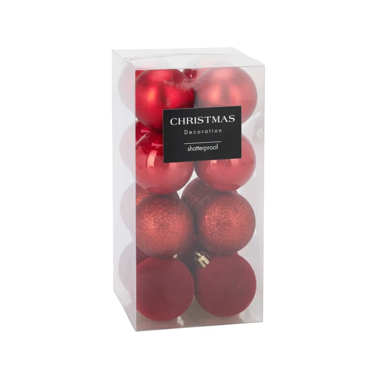 Koopman Yılbaşı Kırmızı Top Süs 16 lı 5 cm 2