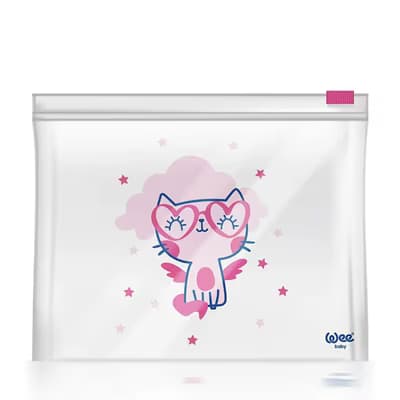 Wee Baby Kilitli Saklama Çantası Kedi, 1 Adet
