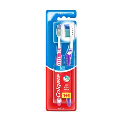 Colgate Diş Fırçası Ekstra Clean Orta 1+1
