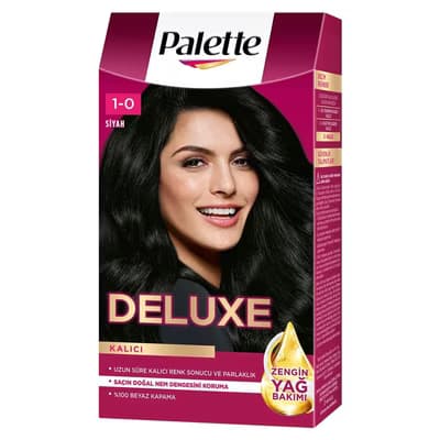 Palette Deluxe Saç Boyası Siyah No: 1-0 50 ml