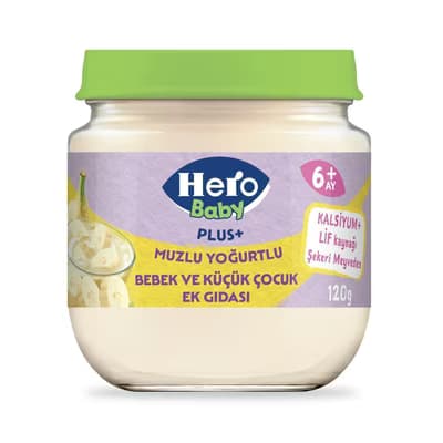 Hero Baby Plus+ Çilekli Yoğurtlu 120 gr