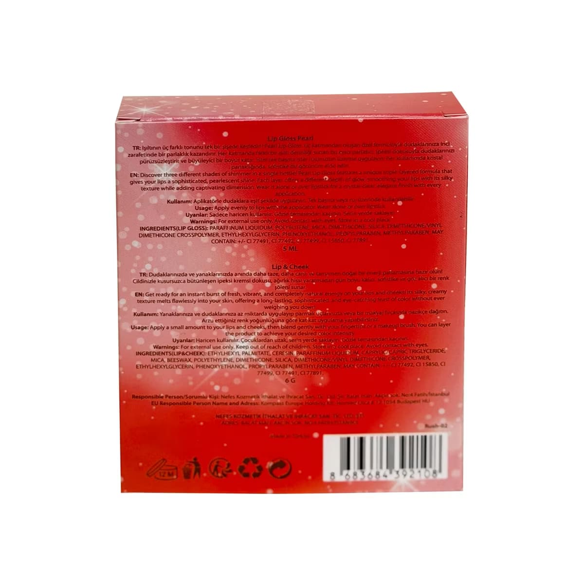 Mov Red Statement Lip Gloss + Allık - Gratis 5