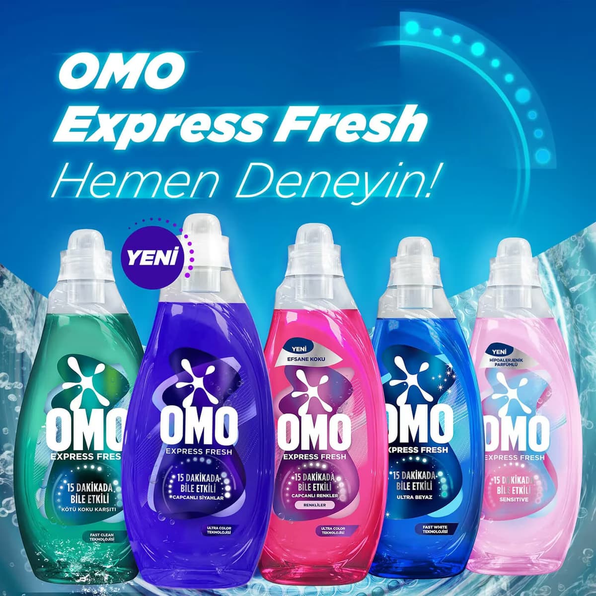 Omo Express Fresh Ultra Beyaz 840 ml 3