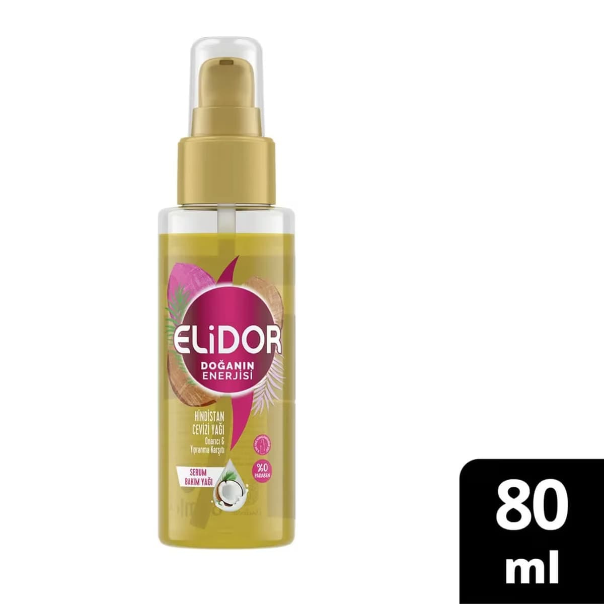 Elidor Saç Bakım Yağı Hindistan Cevizi 80 ml 2