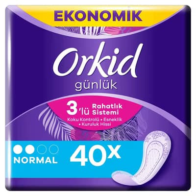 Orkid Günlük Ped Normal 40'lı
