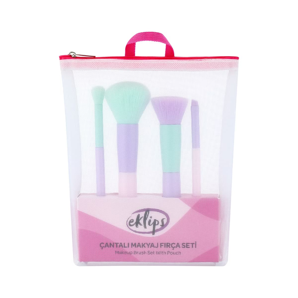 Eklips Çantalı Makyaj Fırça Seti 4'lü - Gratis