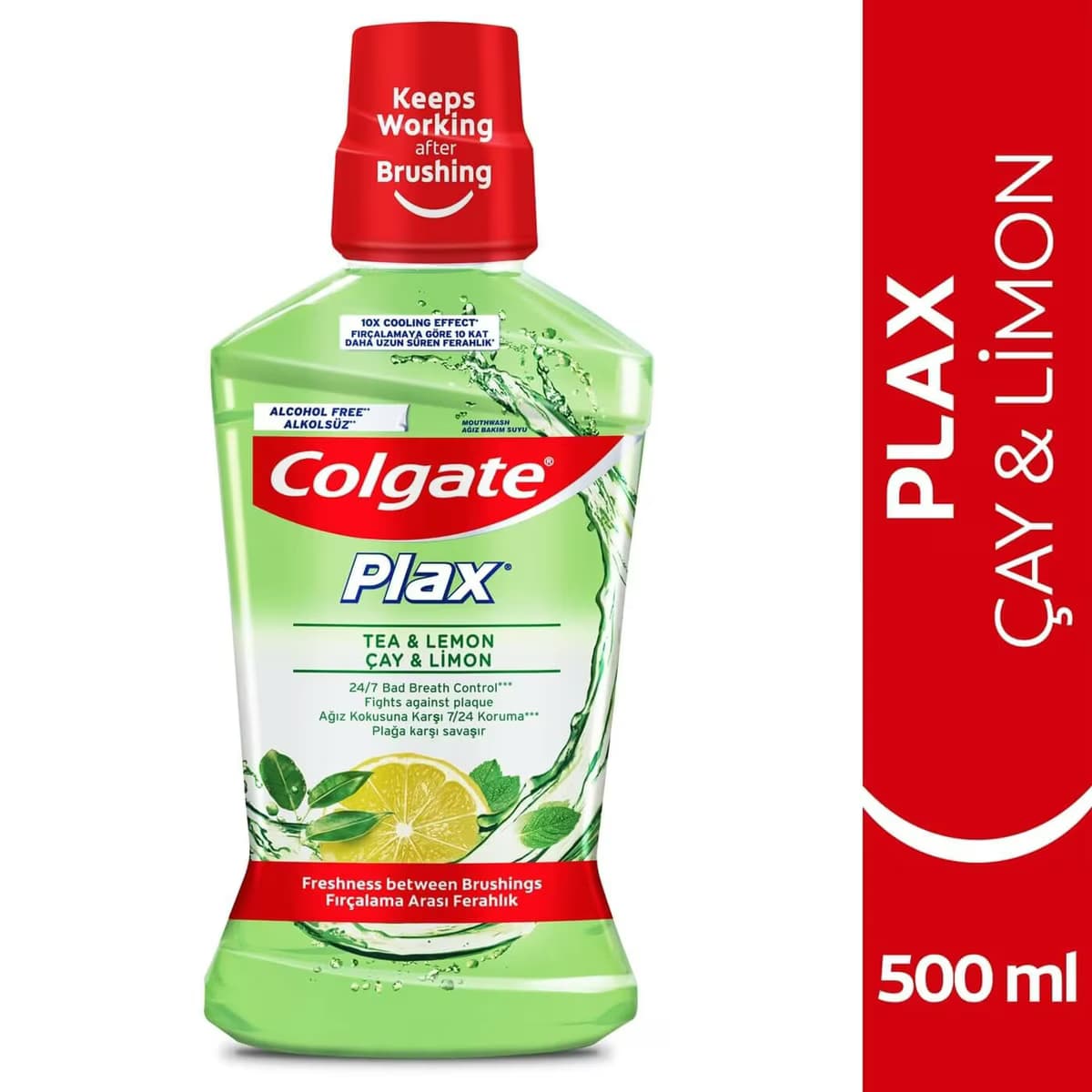 Colgate Ağız Bakım Suyu Plax Çay & Limon 500 ml 2