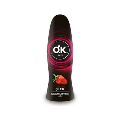 Okey Çilek Kayganlaştırıcı Jel 50 ml - Gratis