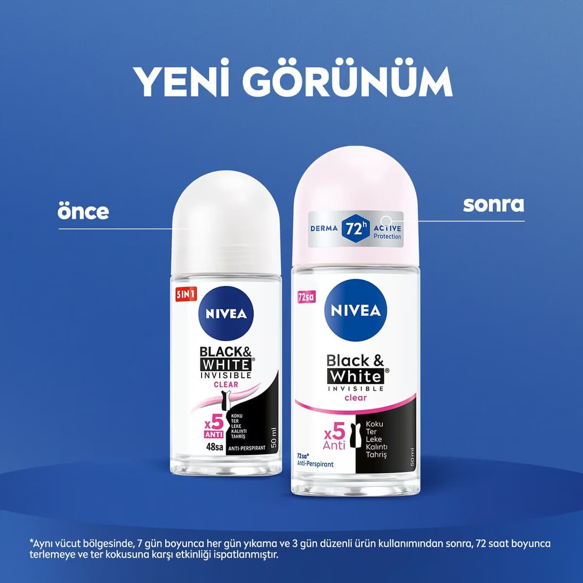Nivea Roll On Invisible Black&White 50 ml 2