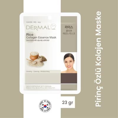 Dermal Pirinç Özlü Kolajen Maske 23 gr - Gratis
