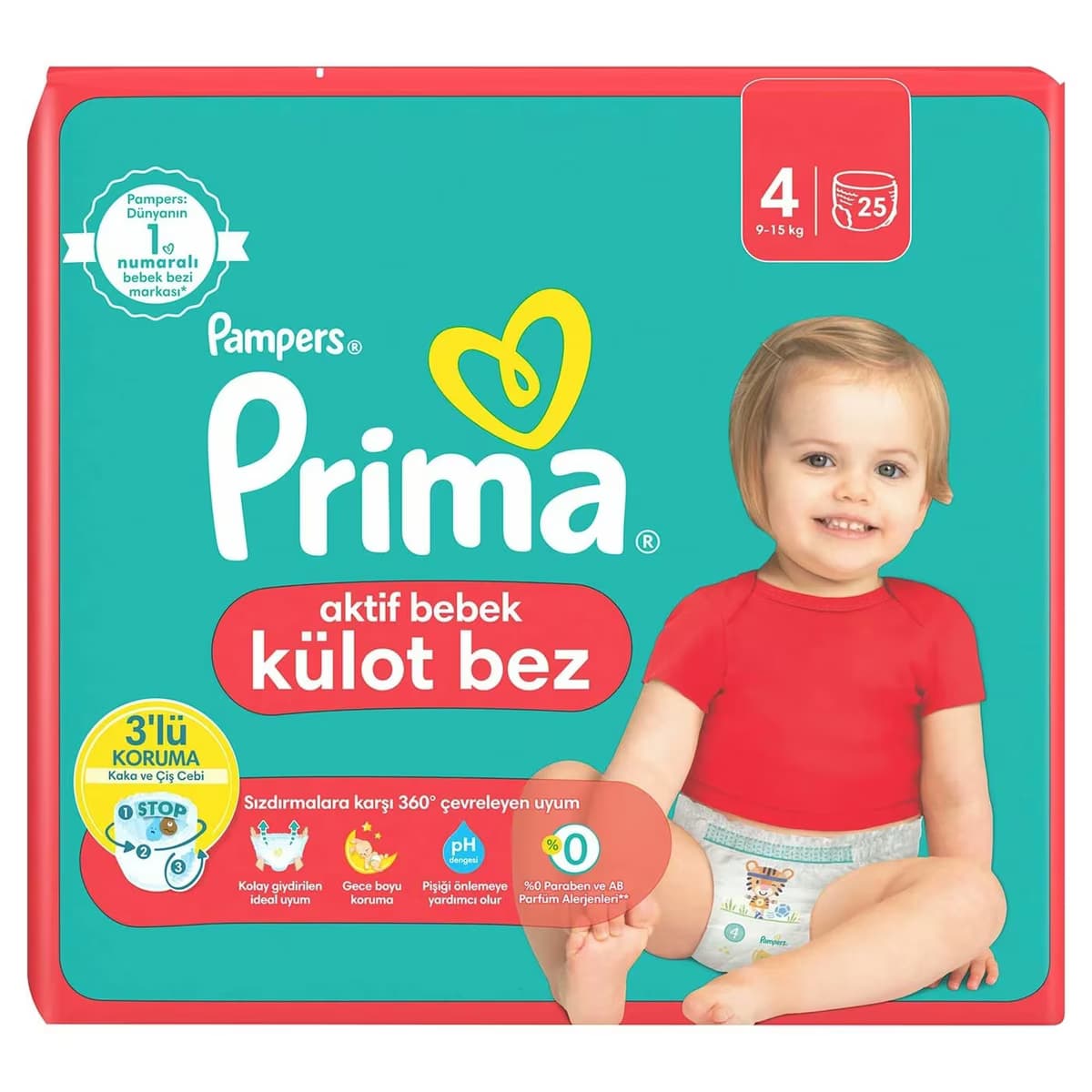 Prima Bebek Bezi 4 Beden Maxi 25'li 2