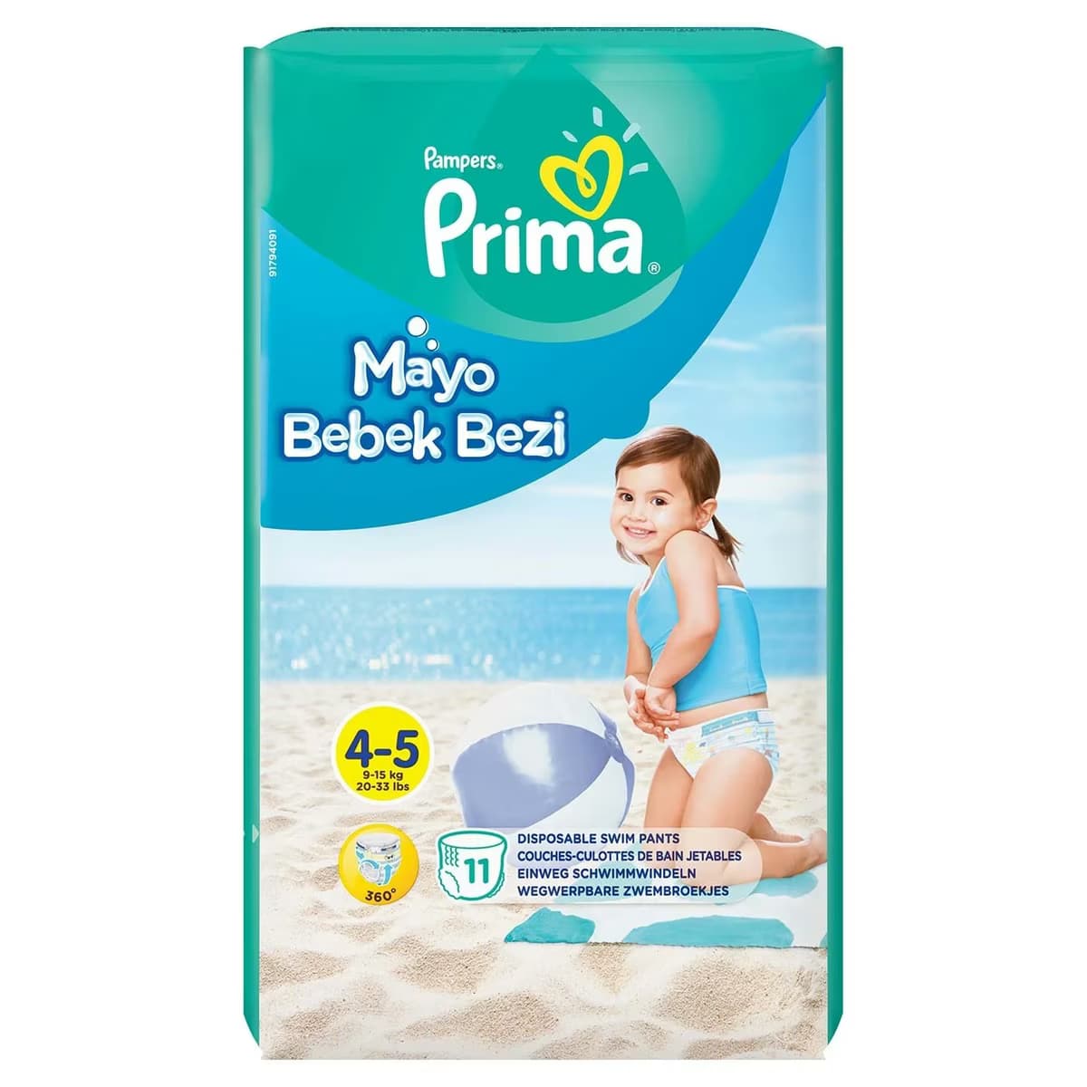 Prima Bebek Bezi Mayo 4 - 5 Beden 11'li 2
