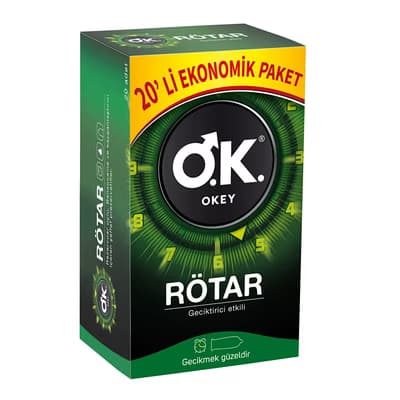 Okey Rötar Prezervatif 20'li - Gratis