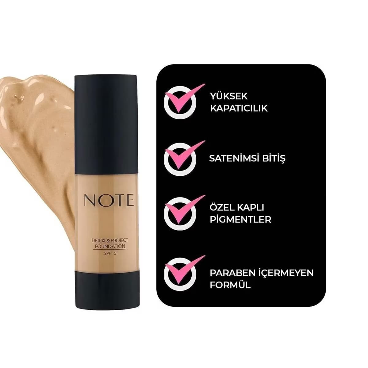 Note Fondöten Detox & Protect 03 Medium Beige 3