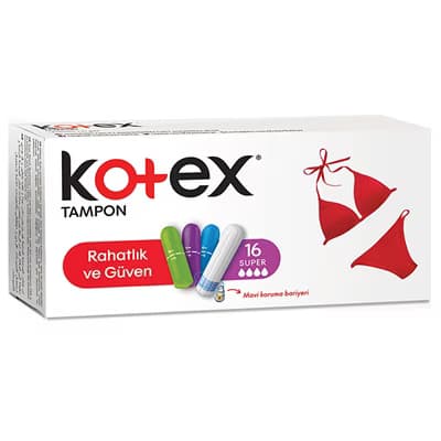 Kotex Tampon Süper 16'lı - Gratis