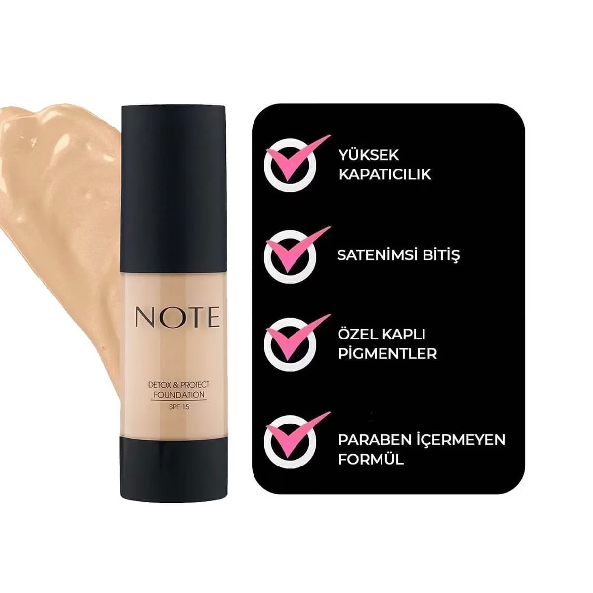 Note Fondöten Detox & Protect 01 Beige 3