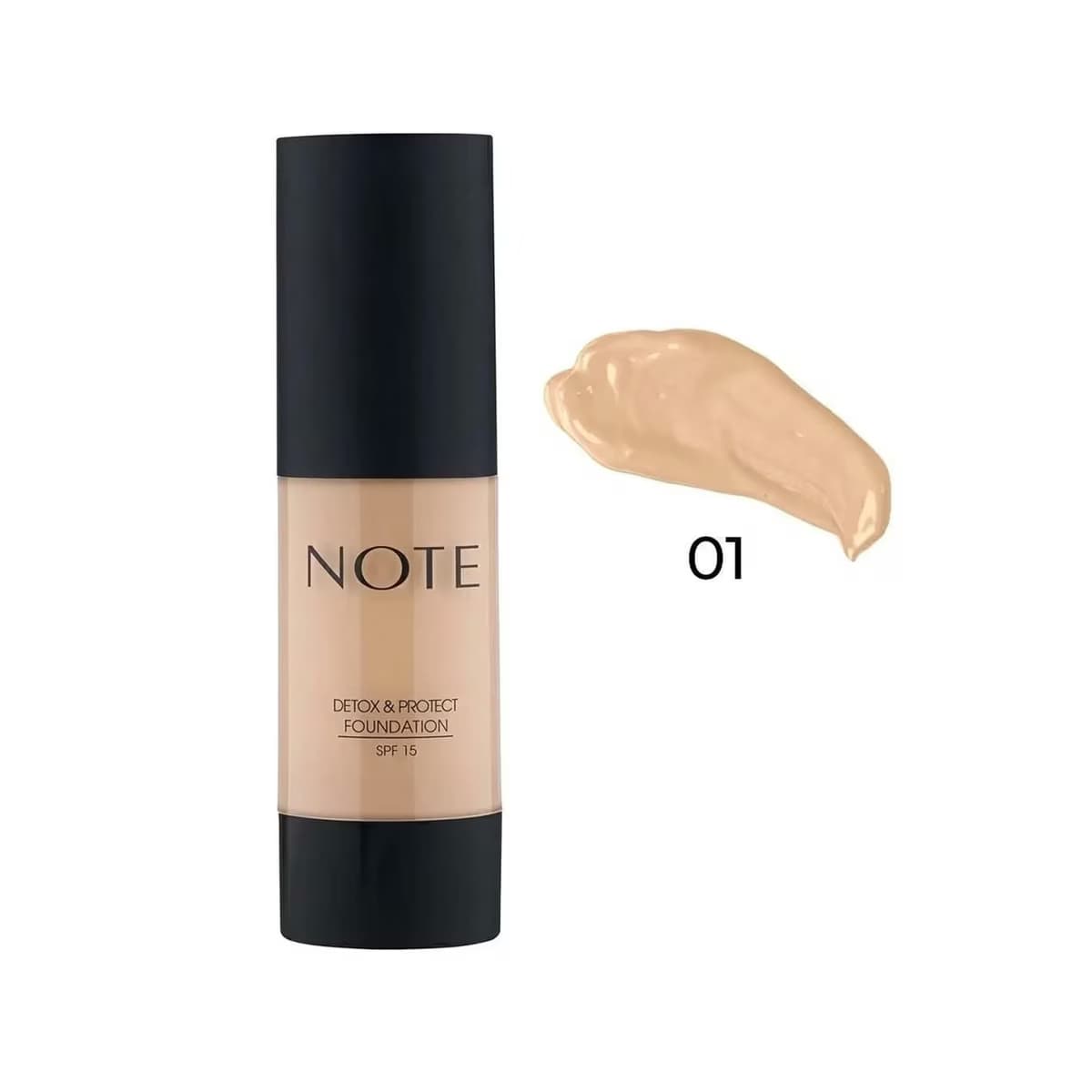 Note Fondöten Detox & Protect 01 Beige 4