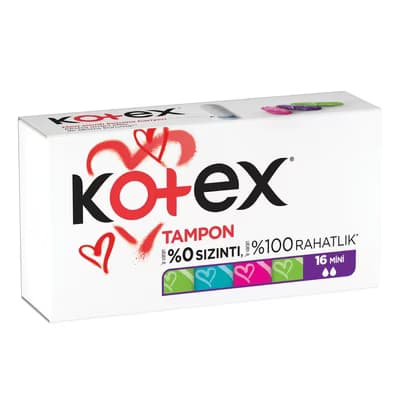 Kotex Tampon Mini 16'lı - Gratis
