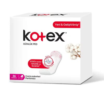 Kotex Günlük Ped Normal 56'lı