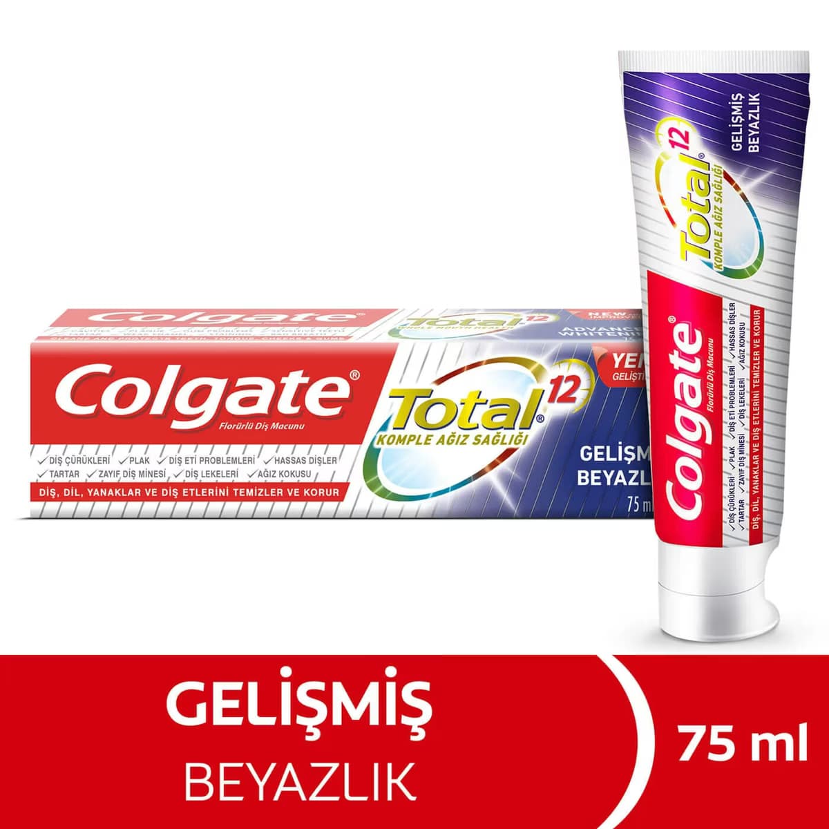 Colgate Diş Macunu Gelişmiş Beyazlık 75 ml 2