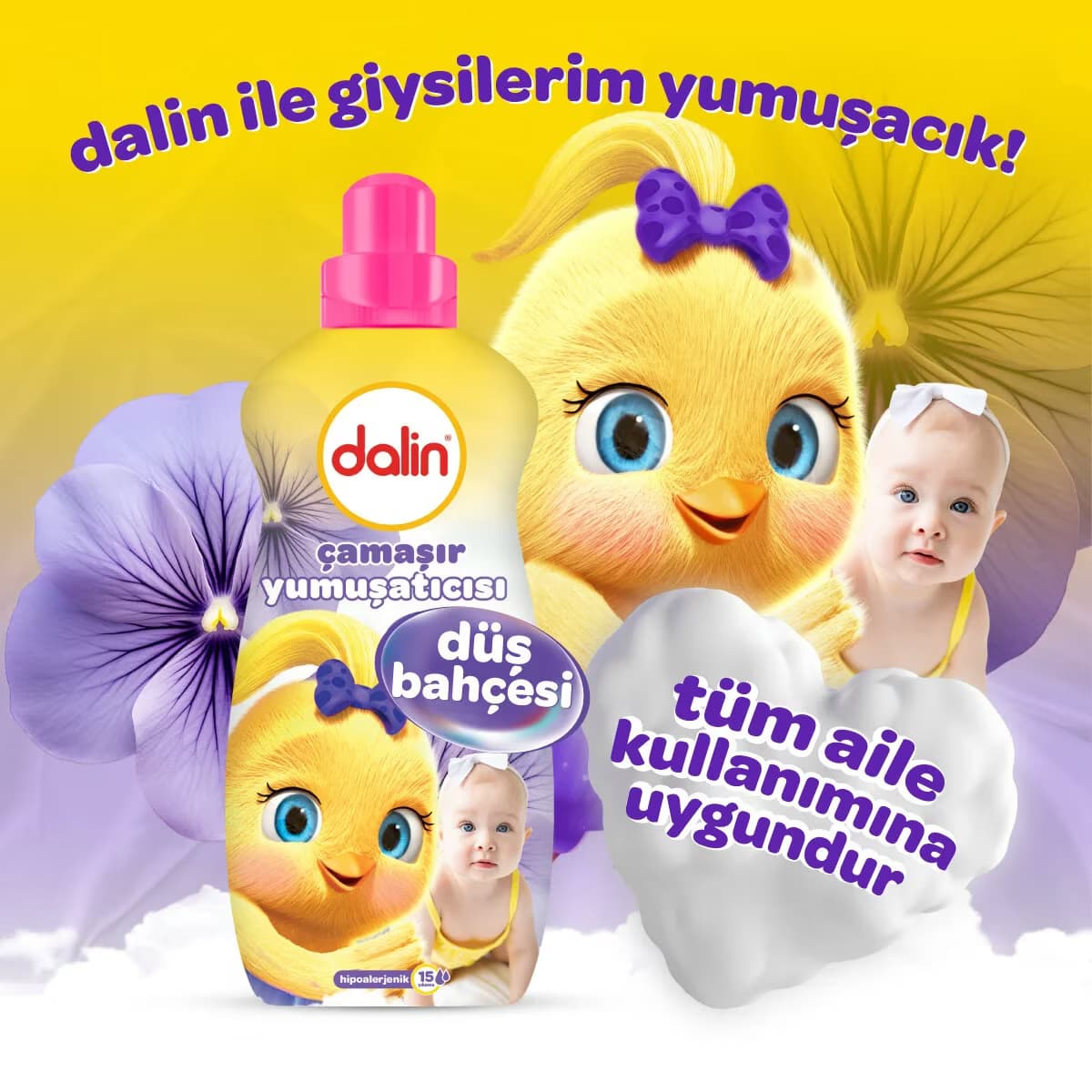 Dalin Çamaşır Yumuşatıcısı Düş Bahçesi 1500 ml 2