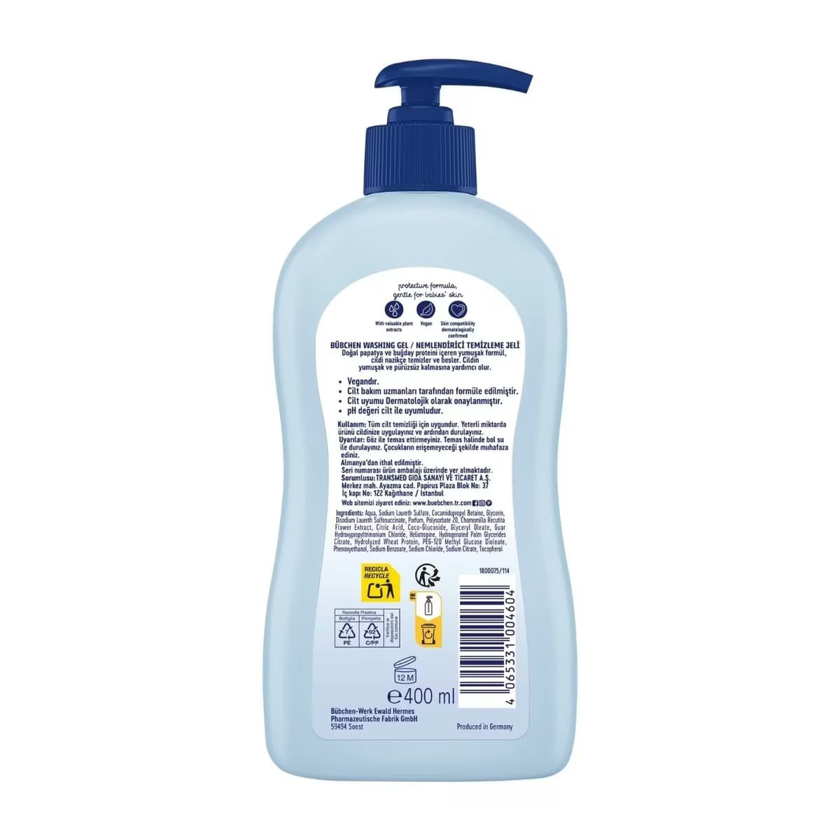 Bübchen Bebek Yıkama Jeli Sensitive 400 ml 2