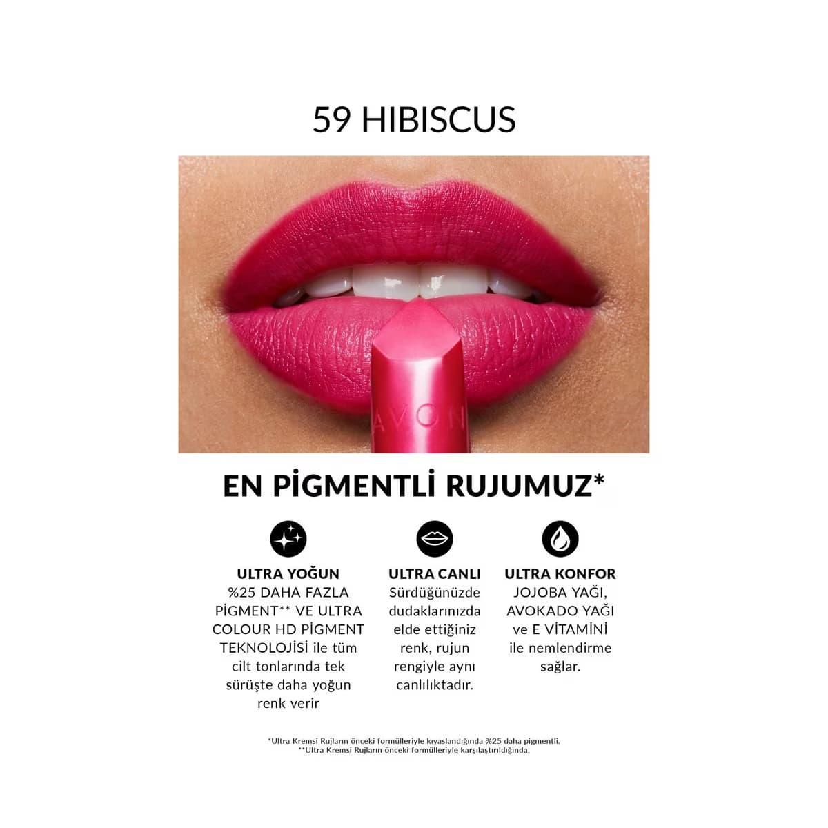 Avon Ultra Kremsi Ruj 59 Hibiscus - Gratis 2