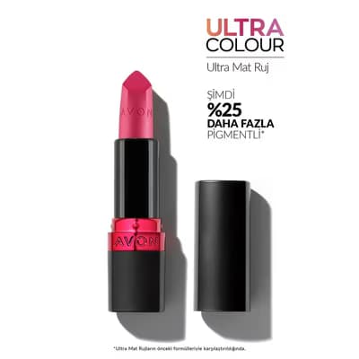 Avon Ultra Mat Ruj 24 Power Pink - Gratis