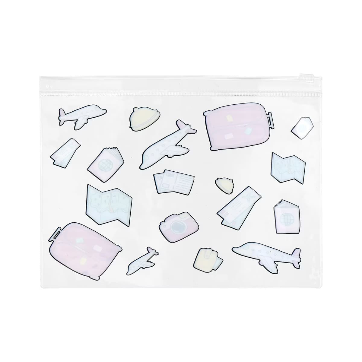 Eklips Renkli Şeffaf Clutch Çanta - Gratis 2