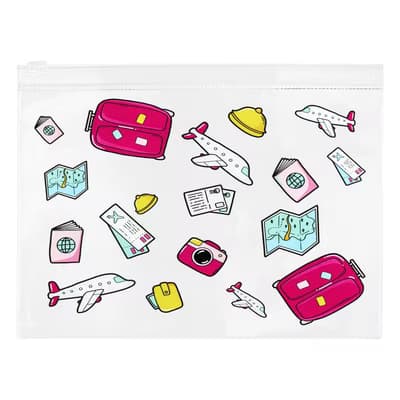 Eklips Renkli Şeffaf Clutch Çanta - Gratis