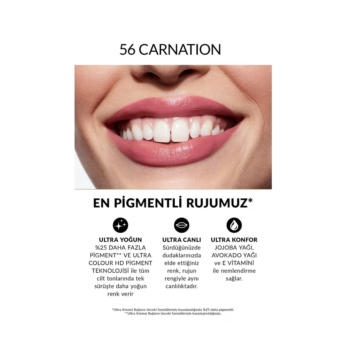 Avon Ultra Kremsi Ruj 56 Carnation - Gratis 2