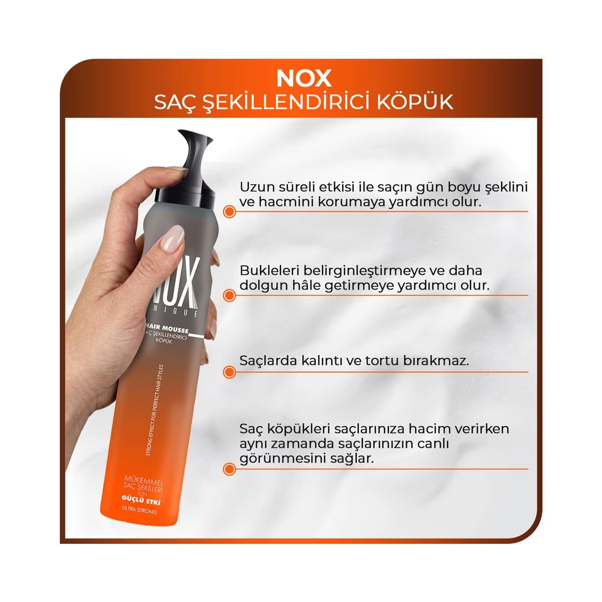Morfose Nox Saç Köpüğü 200 ml - Gratis 3