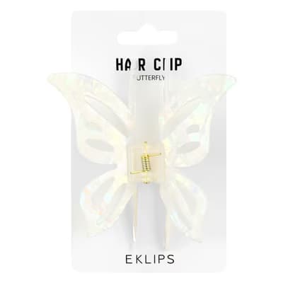 Eklips Kelebek Beyaz Mandal Toka - Gratis