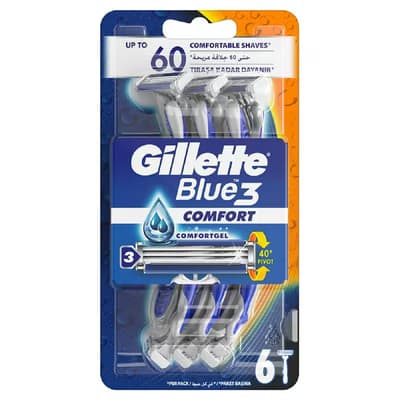 Gillette Tıraş Bıçağı Blue 3 Comfort 6'lı